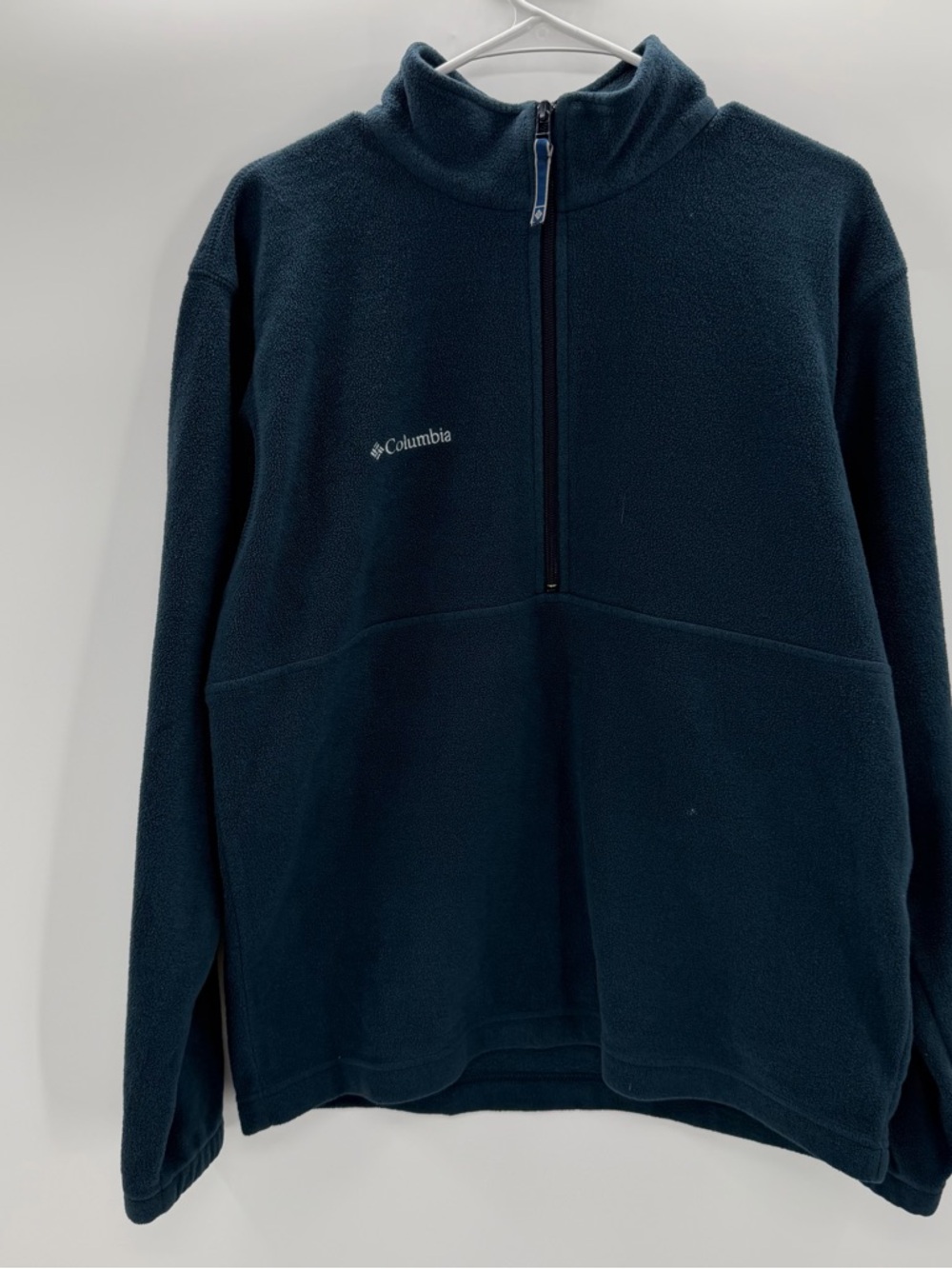 Columbia Sportswear Unisex Half Zip Fleece Pullover Navy Blue Size M